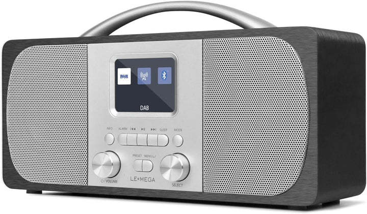 Tragbares DAB Radio | Digitalradios netz- und Batteriebetrieben | DAB Radiowecker | UKW-Radio,Blueto