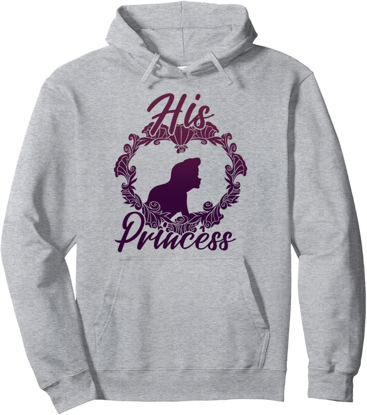 Disney The Little Mermaid Ariel His Princess Silhouette Pullover Hoodie