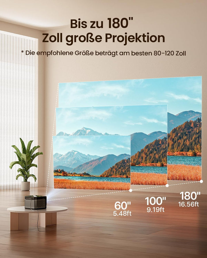 Dangbei Mars Pro 4k Beamer, echte 4K-Auflösung (3840 x 2160P) DLP-Projektor mit Android 4 GB + 128 G