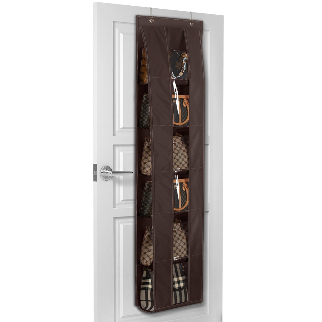 Lirex Tür Handtaschen Organizer, Platzsparende Aufbewahrung für Handtaschen und Kleidung, Inklusive