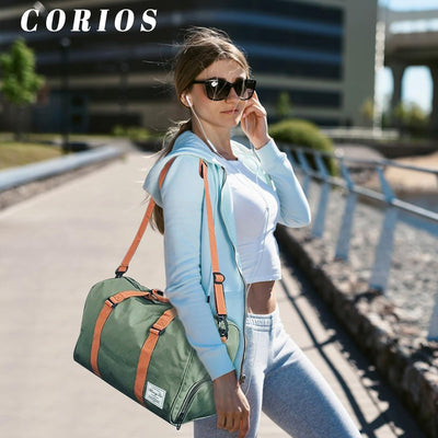 CORIOS Reisetaschen Duffle Bag für Herren/Damen Oxford Sporttasche Weekender Übernachtung Tasche Sch