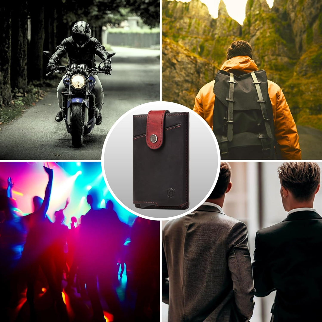 Will Fire® Essential | Slim Wallet | Kartenetui für bis zu 10 Karten | Kreditkartenetui | Cardholder