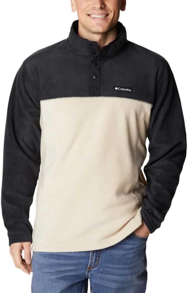 Columbia Steens Mountain Herrenjacke mit Druckknöpfen 2X Antikes Fossil, Schwarz, 2X Antikes Fossil,