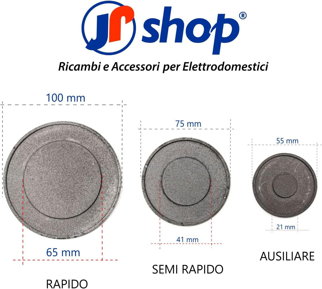 Set mit 4 Brennern für Gasherd kompatibel mit Nardi - Franke - Smeg - Deutschland komplett mit Flamm