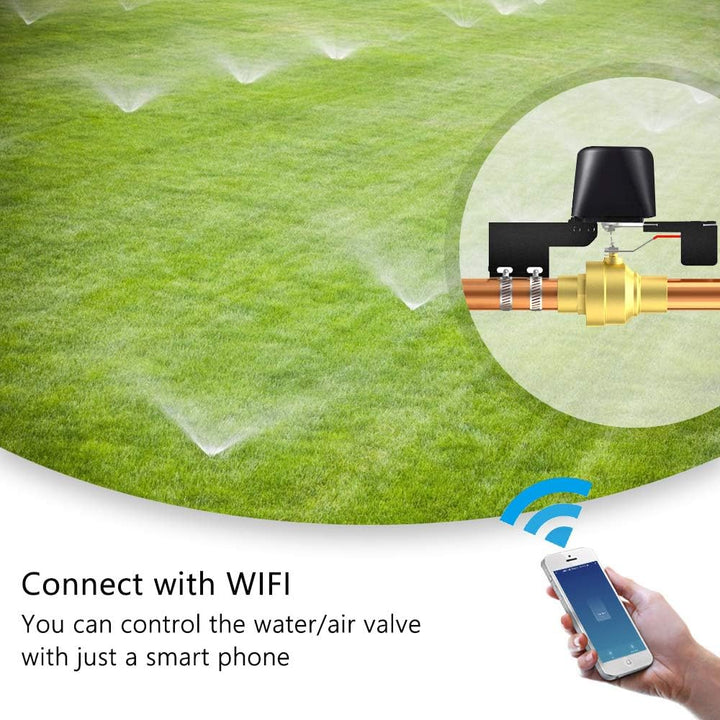 LgowithU Smart Water Valve WIFI/Bluetooth Wasserventil Steuerung, Sprachsteuerung Wasserventil Kompa