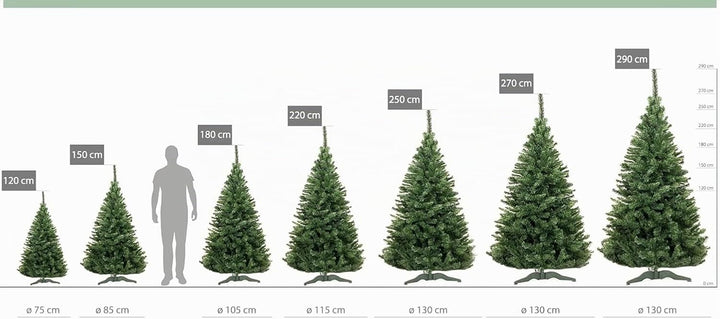 Künstlicher Weihnachtsbaum 150 cm Grün Tannenbaum Christbaum Tanne Unecht Weihnachtsdeko DecoKing Le