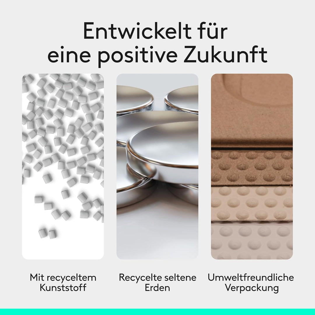 Logitech Mobi Fold, ultramobile Maus für unterwegs, klein und leicht, Touch-Scroll, leise Klicks, 4K