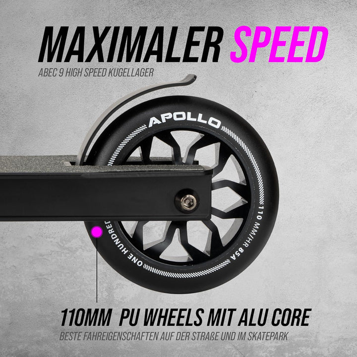 Apollo Stuntscooter Hawk - Freestyle Kickscooter für Kinder und Erwachsene, Kinderroller, Trick Roll