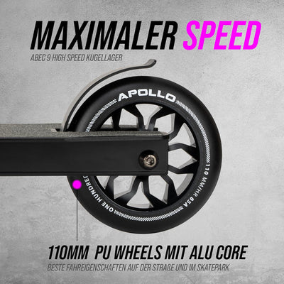 Apollo Stuntscooter Hawk - Freestyle Kickscooter für Kinder und Erwachsene, Kinderroller, Trick Roll