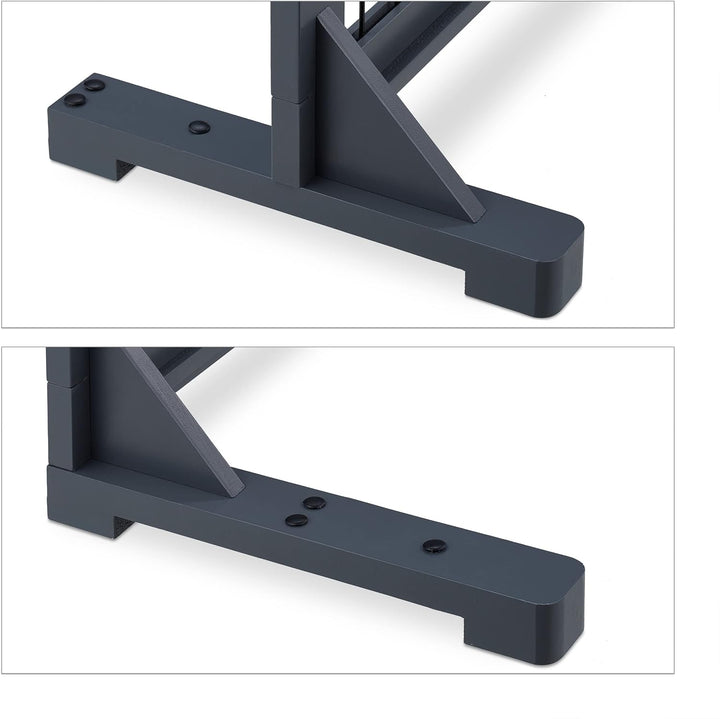 Relaxdays Absperrgitter, ausziehbares Schutzgitter, Treppe & Tür, HxB: 56 x 70-108 cm, freistehend,