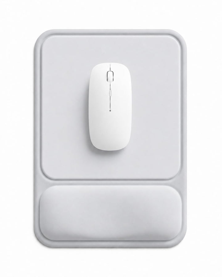 Mauspad mit gelkissen Handgelenkauflage,mousepad ergonomisch Vertieftes Anti-Druck Design, Rutschfes