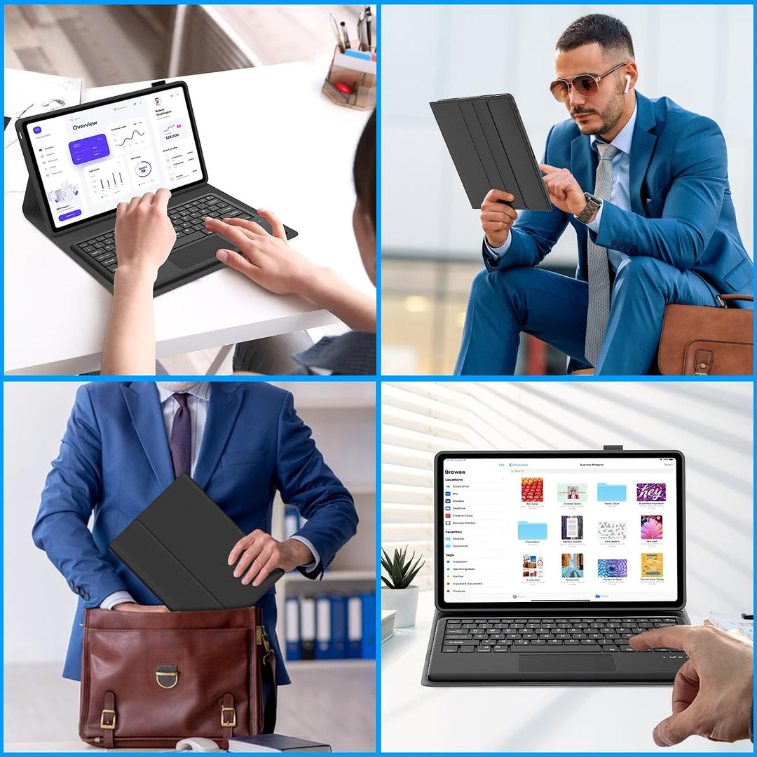 Tastatur für Lenovo Idea Tab Pro Gen 2 Tablet 13 Zoll Touchpad/Beleuchtung Schwarz3 13 Zoll Beleucht