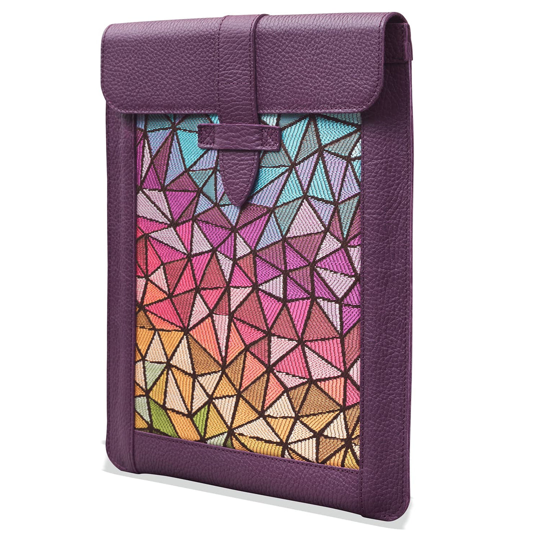 LONDO Echtleder-Ärmeltasche für Ipad - Small Purple Small, Purple Small