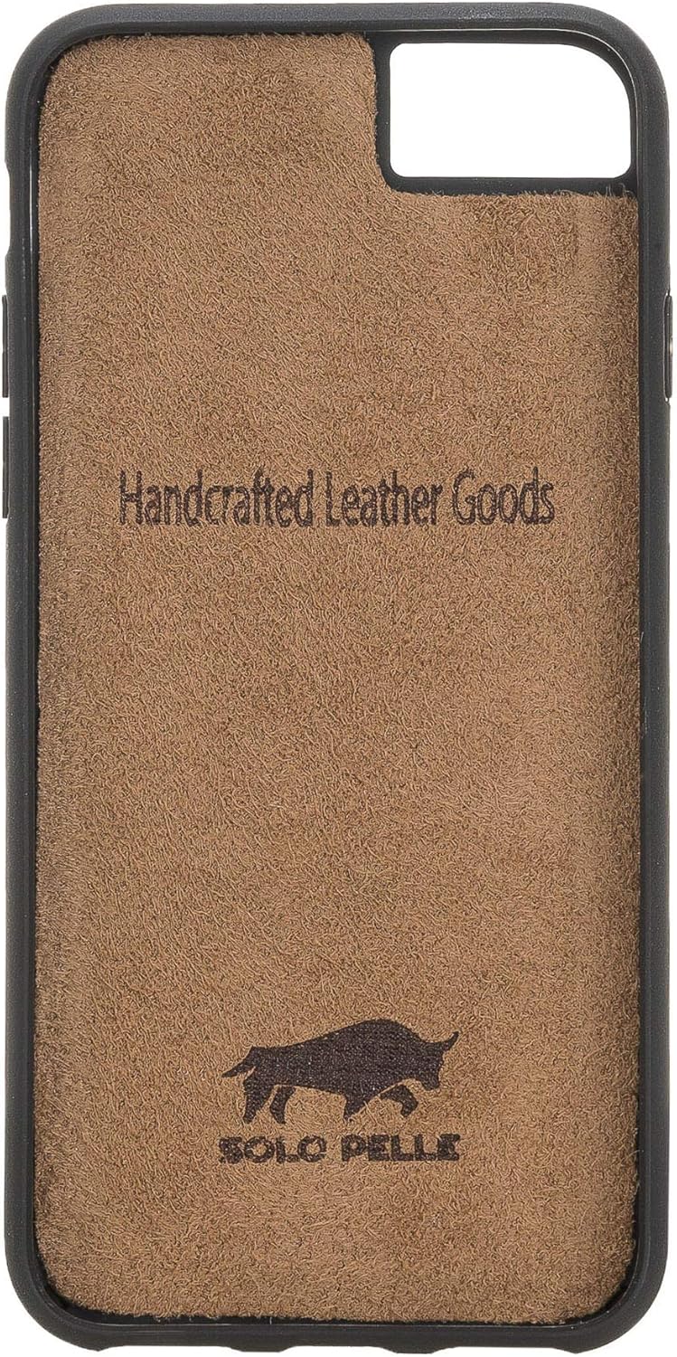 Solo Pelle iPhone SE (2020) & 7/8 Case Lederhülle Ledertasche Backcover Flex aus echtem Leder (Vinta