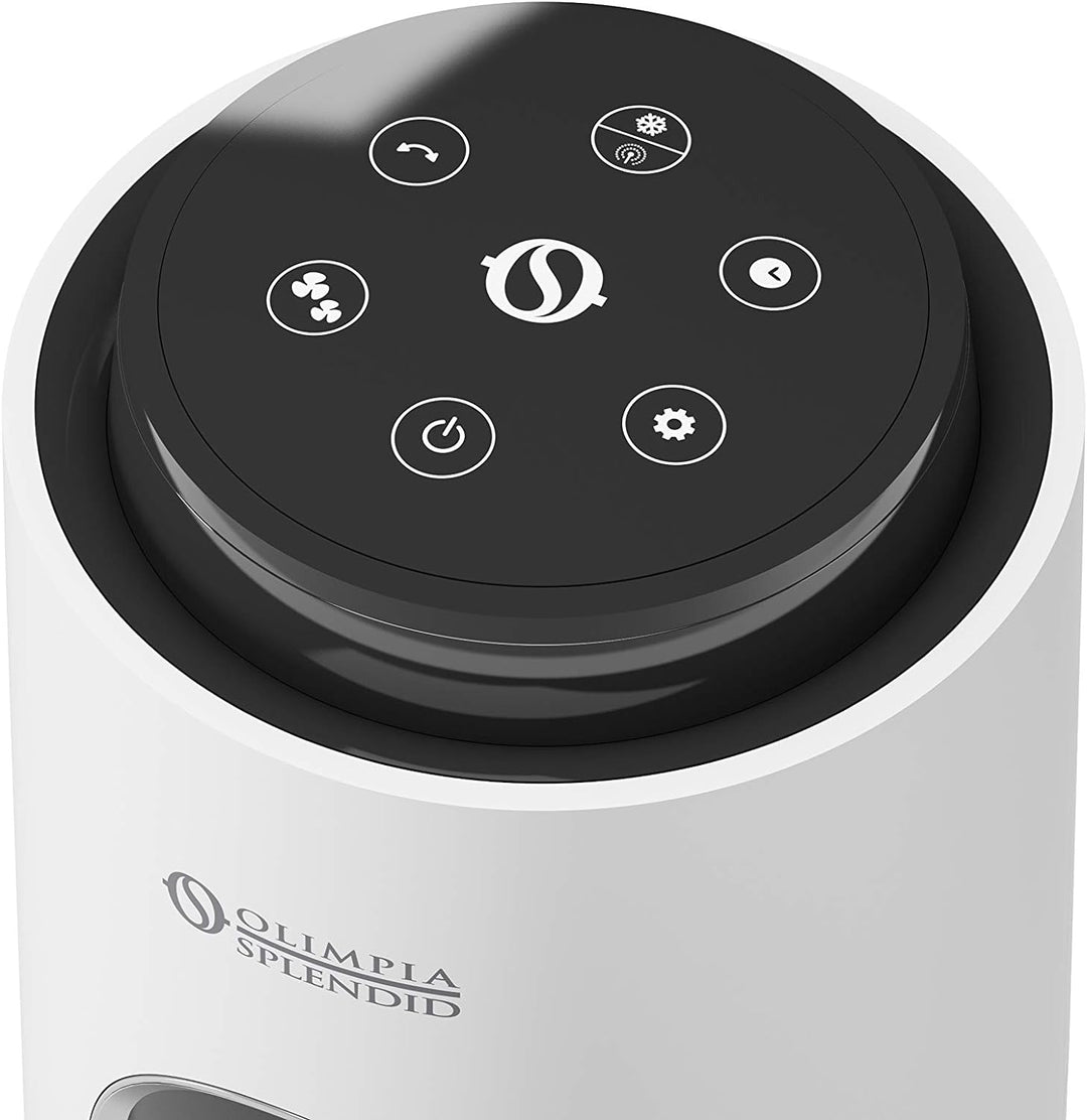 Olimpia Splendid 99312 Peler Tower Turmventilator Kühler mit Oszillationsbasis Timer und Kanister 3,