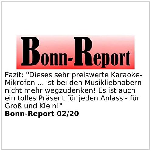 auvisio Karaoke Mikro: Karaoke-Mikrofon mit Bluetooth, MP3-Player, Lautsprecher und Akku (Kindermikr