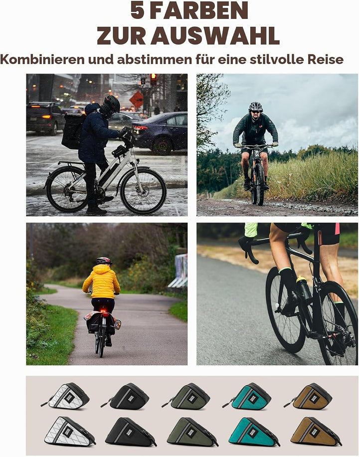 ROCKBROS Rahmentasche für Brompton Faltrad Rahmentasche Fahrrad Dreieckstasche Aufbewahrungstasche f