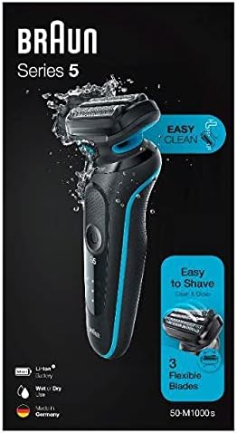 Braun Series 5 50-M1000s Elektrorasierer schwarz/mintgrün, 5 50-M1000s