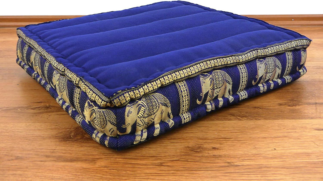 livasia Sitzkissen Boden Thaiseide, Bodenkissen Indoor/Outdoor, Meditationskissen Yogakissen, Stuhla