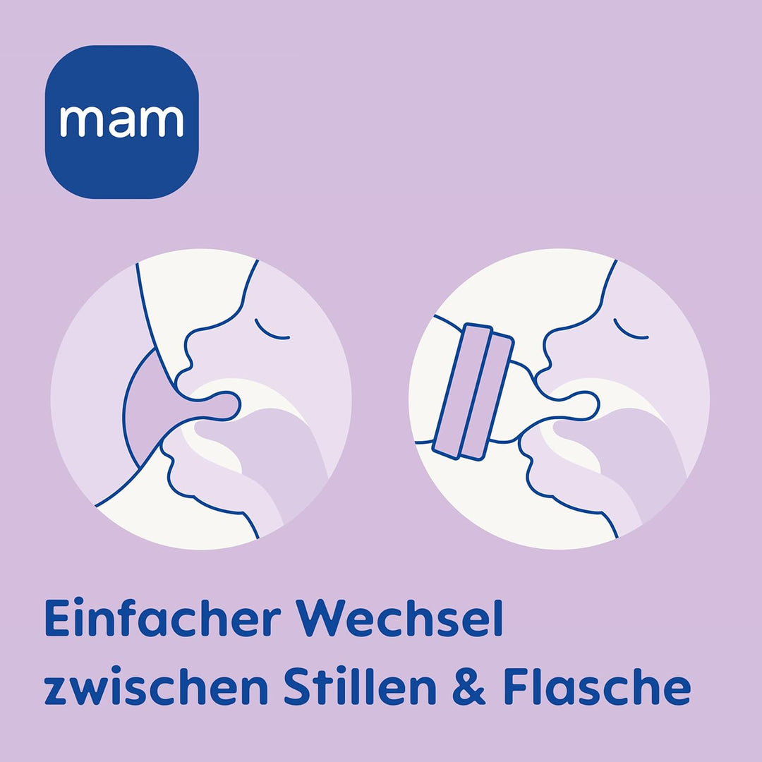 MAM Easy Start Anti-Colic Starter Set, mitwachsende Baby Erstausstattung mit Schnuller, Flaschen &amp; G