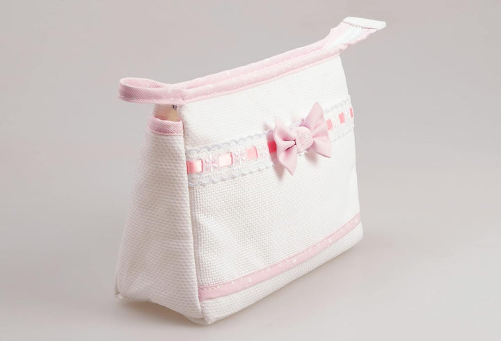Filet - Reisetasche mit Reissverschluss, Aida Canvas Stickerei Tasche, Beauty Product Organiser, 100