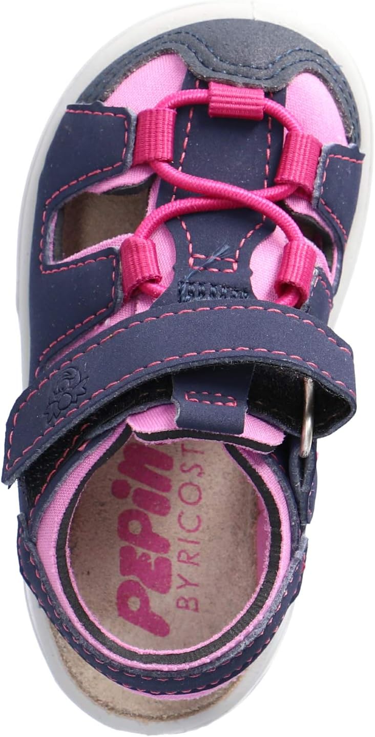 RICOSTA Kinder Sandalen Gery von Pepino, Weite: Mittel (WMS),waschbar, 21 EU Blau Nautic Rosada