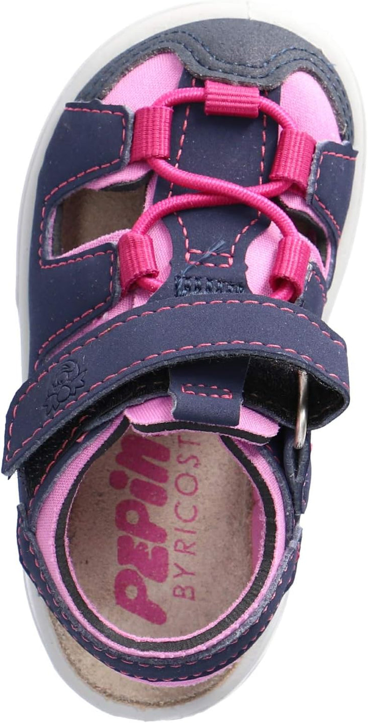 RICOSTA Kinder Sandalen Gery von Pepino, Weite: Mittel (WMS),waschbar, 21 EU Blau Nautic Rosada
