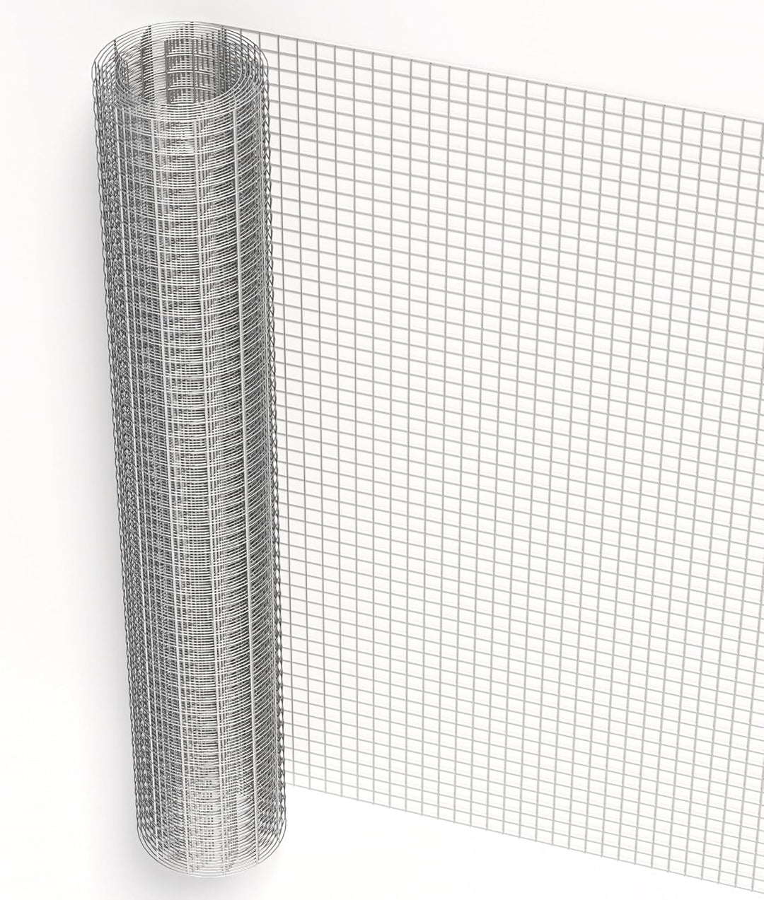 Volierendraht 4-Eck mit 19x19mm Maschengrösse, 5m Rolle mit 100cm Höhe, aus verzinktem Stahl