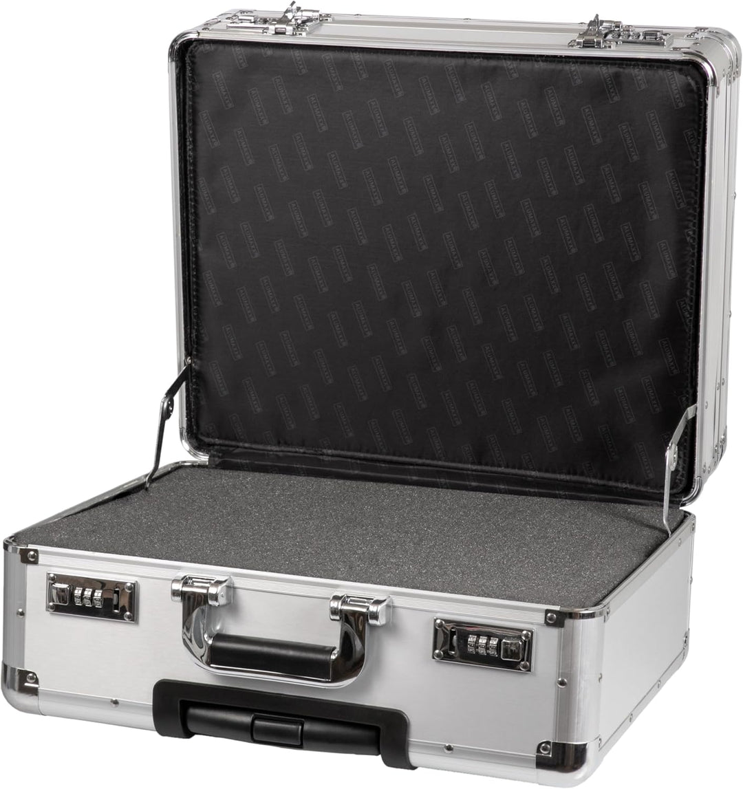 ALUMAXX 45150 Fotokoffer Trolley CHALLENGER, Piloten Koffer Aluminium, Aktenkoffer Alu, Pilotentroll