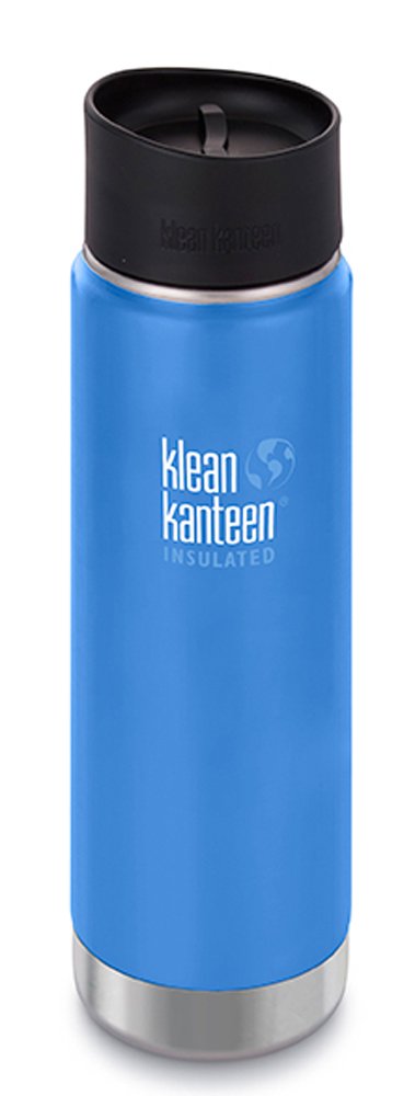 Klean Kanteen Wide Vakuumisoliert mit Cafe Cap 2.0 Trinkflasche L Pacific Sky, L Pacific Sky