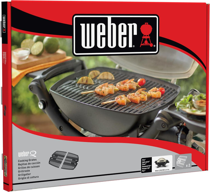 Weber 7644 Porcelain-Enameled Cast-Iron Cooking Grates, 30x4.4x44.2 cm Single, Single