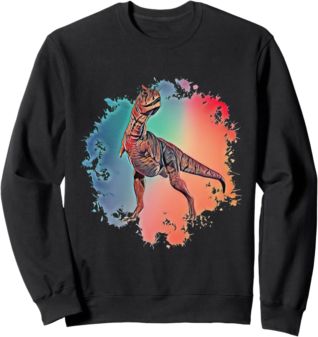 Carnotaurus Dinosaurier Motiv Saurier Urzeit Zähne Dino Sweatshirt