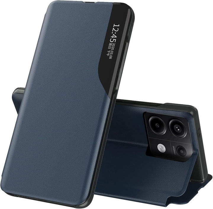 Handyhülle für Xiaomi Redmi Note 13 Pro Hülle Clear View Klappbar Leder Flip Hülle Redmi Note 13 Pro