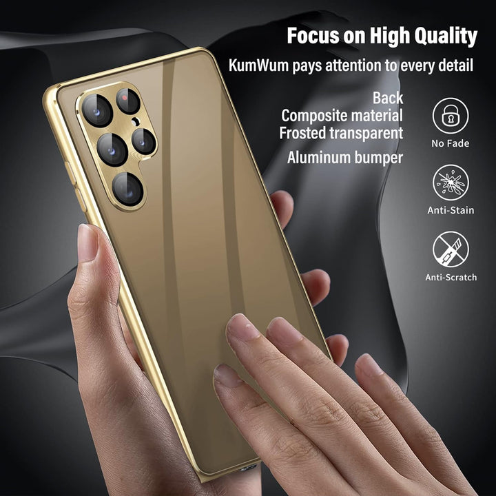 KumWum Hülle Kompatible mit Samsung Galaxy S23 Ultra Magnetische Handyhülle 360 Grad Schutzhülle mit