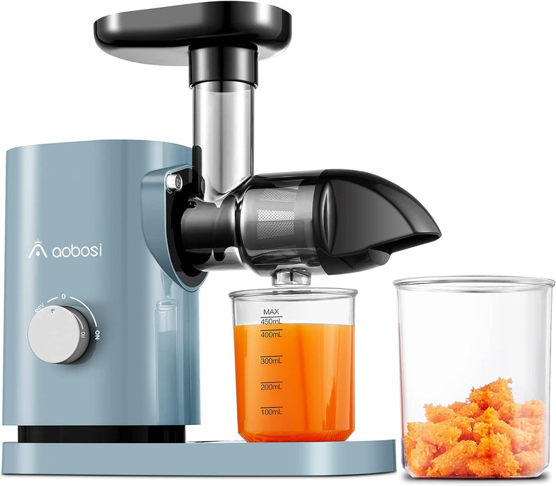 Aobosi Slow Juicer Entsafter Gemüse und Obst Profi Entsafter mit Ruhiger Motor & Umkehrfunktion & Sa