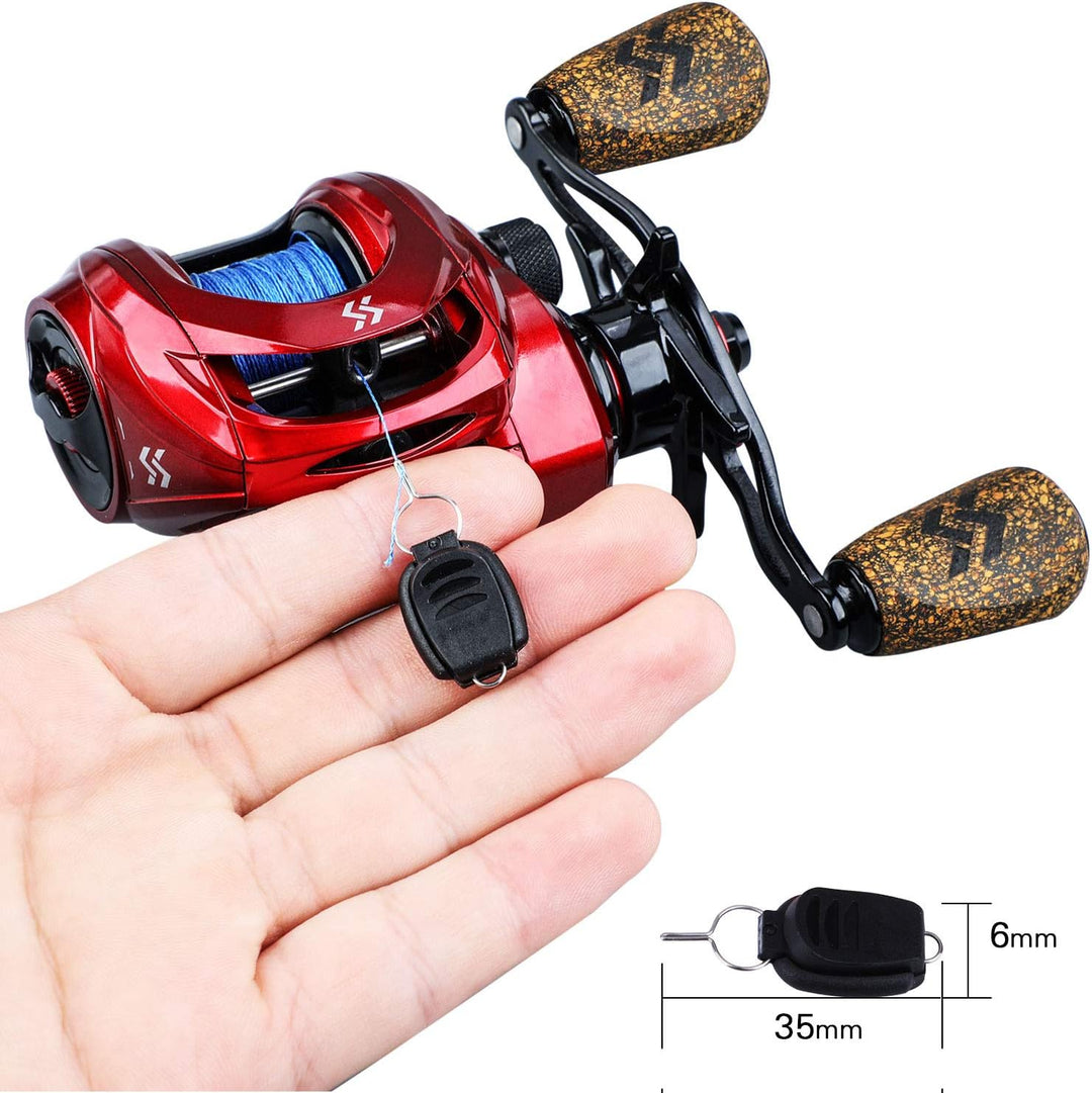 Sougayilang Baitcasting Rollen, 8:1 Übersetzung Angelrolle mit Magnetbremssystem Casting Reel, 9 + 1