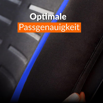 Upgrade4cars Autositzbezüge Set Universal | Auto-Schonbezüge für die Vordersitze & Rückbank in Blau