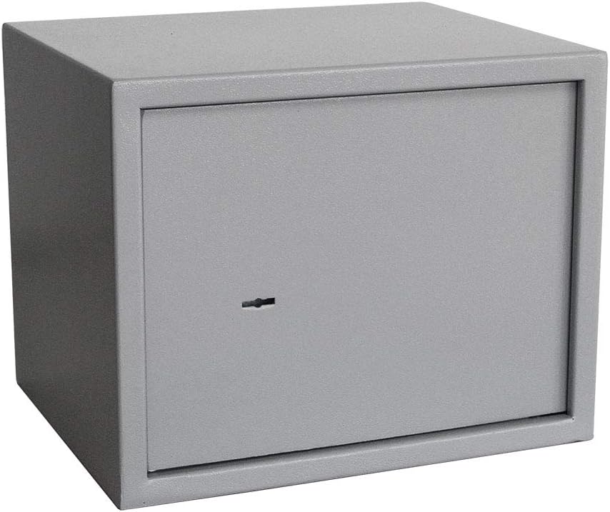 SAFE Tresor mit Schlüssel | Möbel Tresor aus Stahl | Geld Tresor | Wand Tresor | B 380 x T 300 x Höh