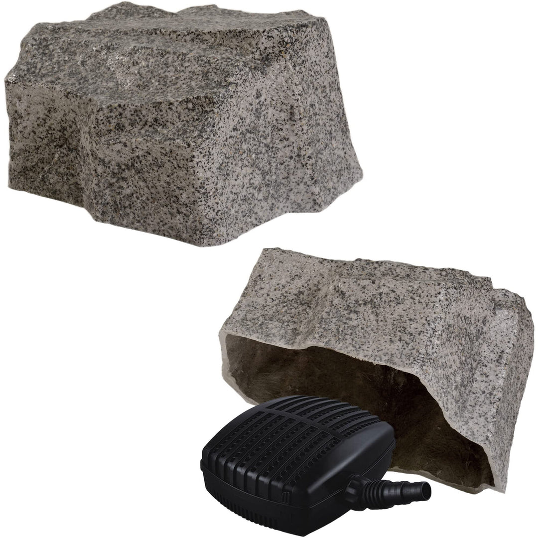 Kunstfelsen Für Garten Abdeckung Für Poolpumpe Sandfilteranlage Gullideckel Dekosteine Felsen Für Sc