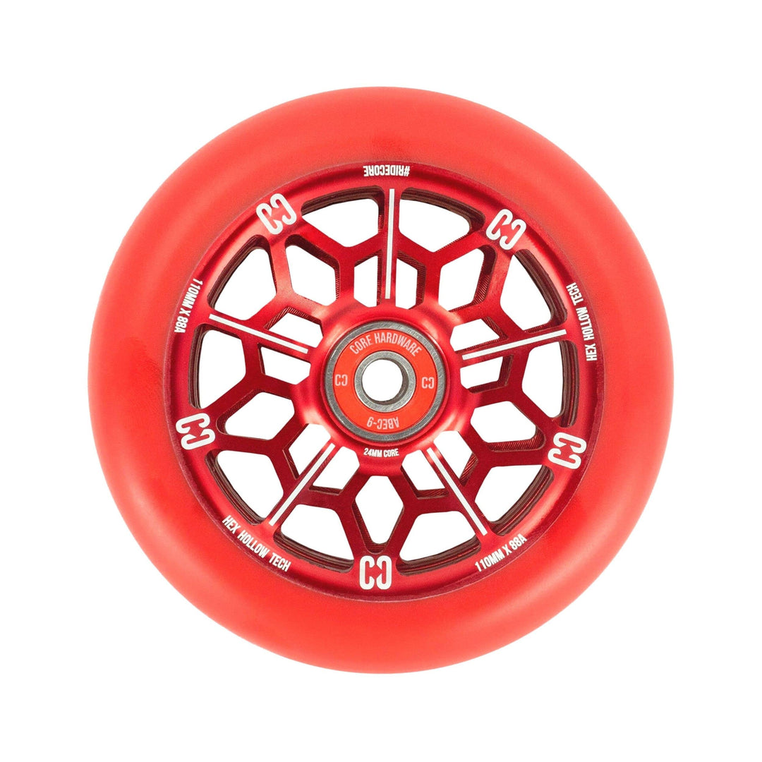 Centrano Unisex – Erwachsene Core Hex Scooter Rolle, Rot, 110mm 110mm Rot, 110mm Rot