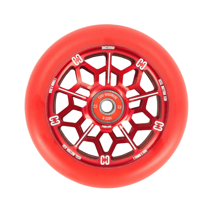 Centrano Unisex – Erwachsene Core Hex Scooter Rolle, Rot, 110mm 110mm Rot, 110mm Rot