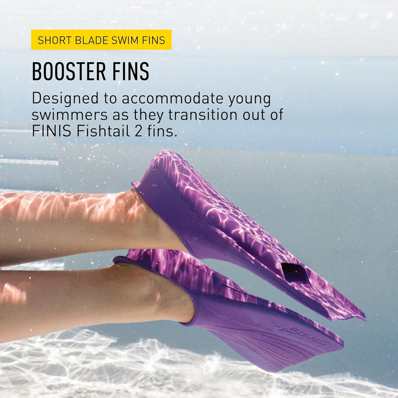 FINIS Kinder Booster Swim Fin, Purple, 6-8