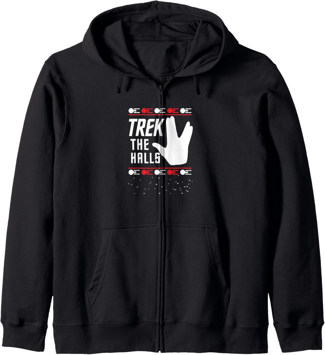 Star Trek Christmas Trek The Halls Sweater Kapuzenjacke