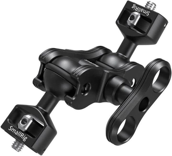 SmallRig Gelenkarm mit Doppelkugelkopf 1/4 Zoll Schraube Schwarz Kugelkopf Hauptmaterial Edelstahl A
