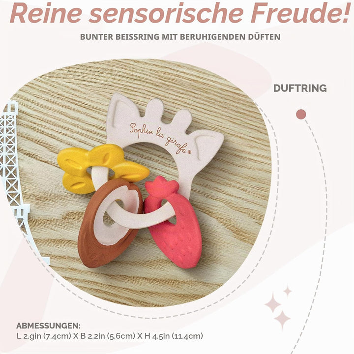 Sophie la Girafe - Ring der Düfte Sophie la Girafe – Erlebnis-Spiele – 3 Medaillons mit verschiedene
