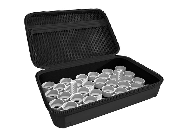 Feldherr Half-Size Case 50 kompatibel mit 36 Citadel Farbtöpfchen (12 ml / 18 ml) Grau, Grau