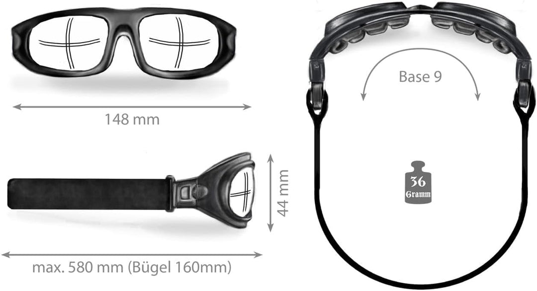 HELLY® - No.1 Bikereyes® | Motorradbrille, Multifunktionsbrille, Bikerbrille | beschlagfrei, winddic