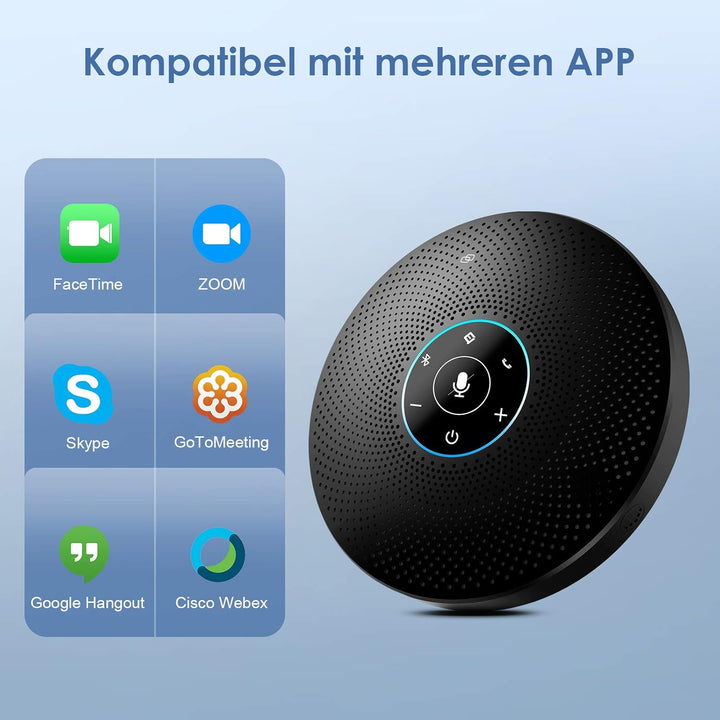 eMeet Bluetooth Konferenzlautsprecher - M2 Max USB Freisprecheinrichtung für 10-15 Personen, Speaker