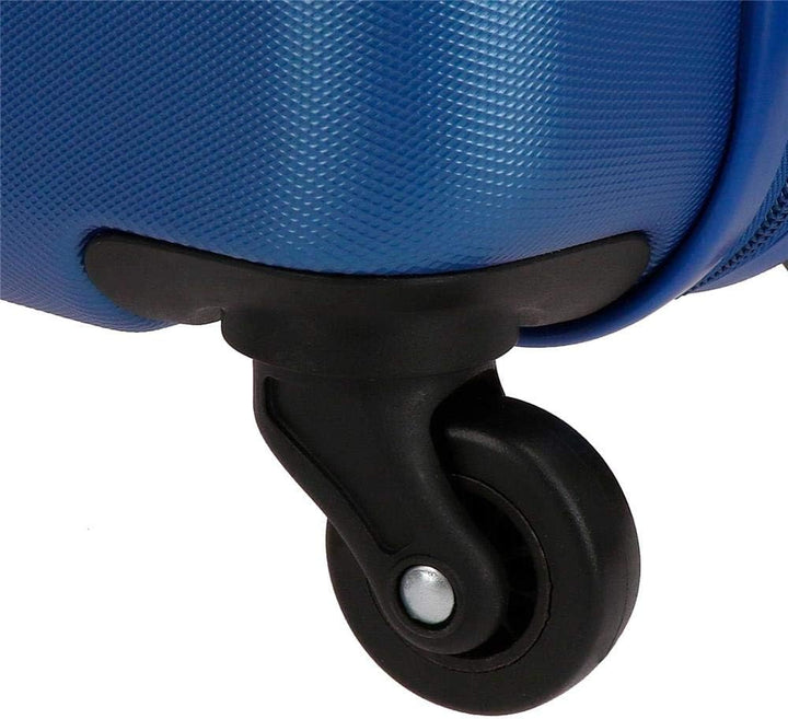 Roll Road Flex Grosser Koffer Blau 51x74x28 cms Hartschalen ABS Kombinationsschloss 91L 3,8Kgs 4 Räd
