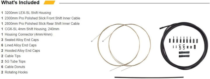 Jagwire Schaltzugset Road and Mountain Pro Celeste Bianchi, Celeste Bianchi